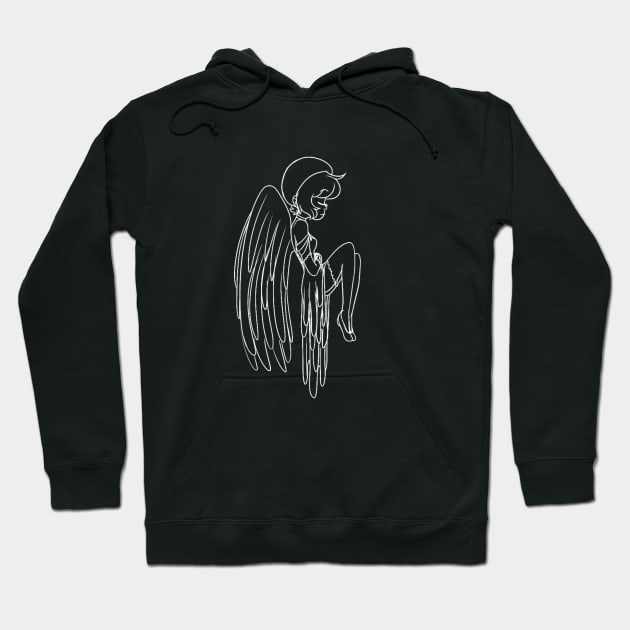 Angel hoodie with wings best sale